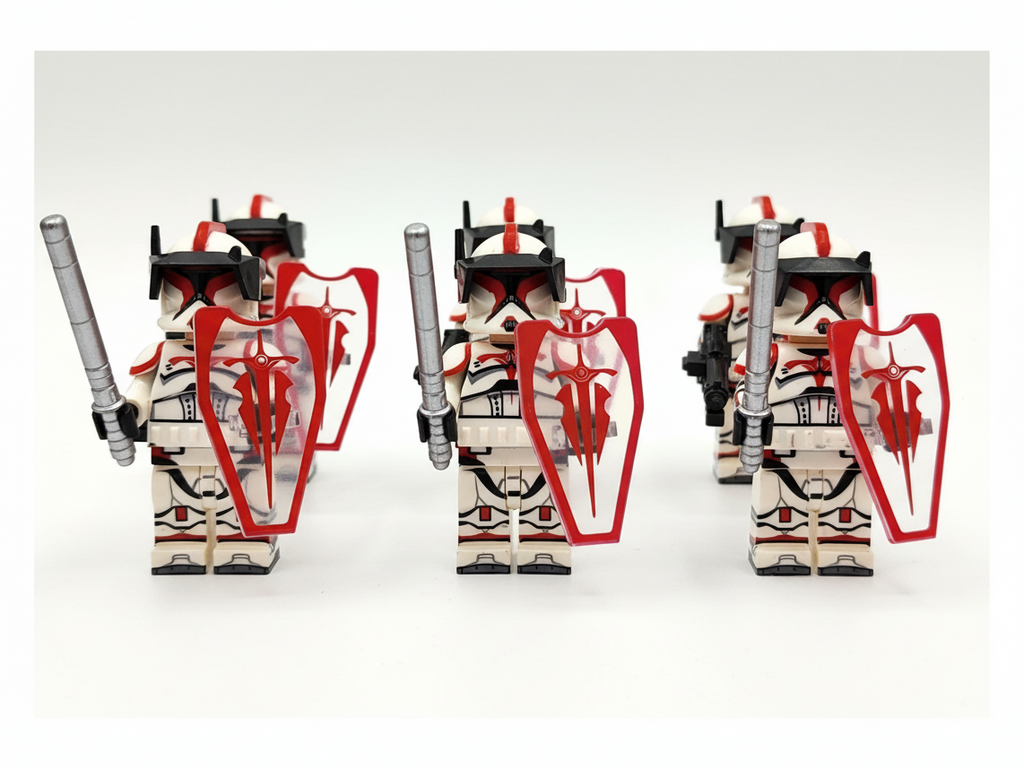 Star Wars Phase 1 Coruscant Guards Clone Trooper Riot Squad Set 14pcs Minifigures Set