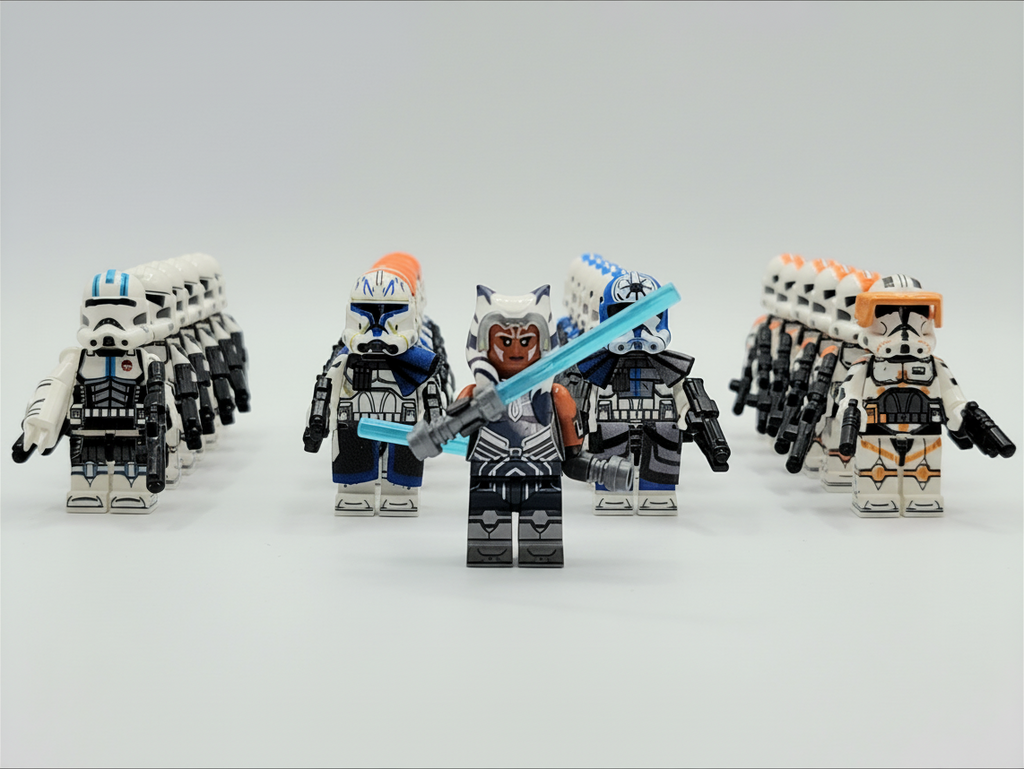 Star Wars Ahsoka Tano Captain Rex Republic Assortment Clone Troopers Army Set 25pcs