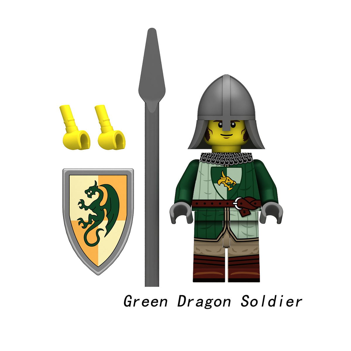 Medieval Knights Soldiers Army Custom Minifigures 2 N