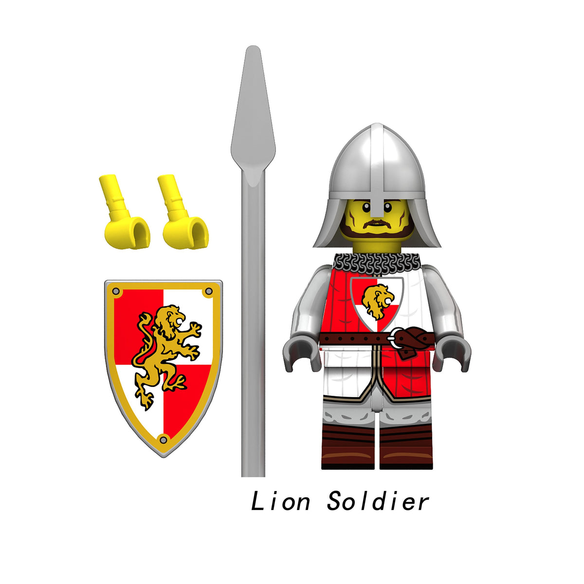 Medieval Knights Soldiers Army Custom Minifigures 2 N