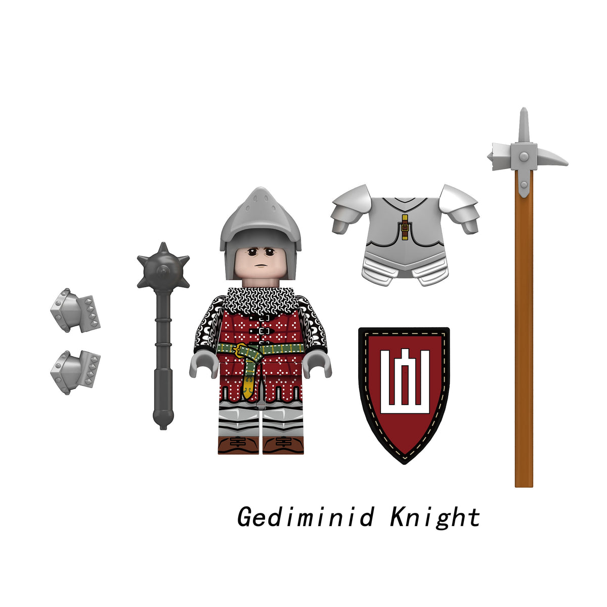 Medieval Knights Soldiers Army Custom Minifigures 3 N
