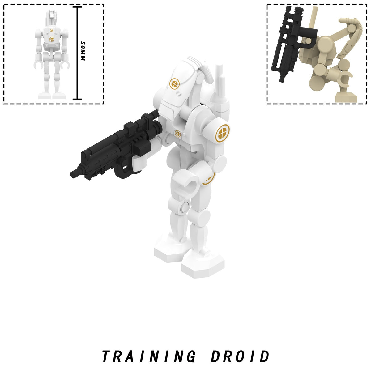 Star Wars B1 Battle Droid with Rotating Arms and Movable Legs Custom Clanker Minifigures MY 2