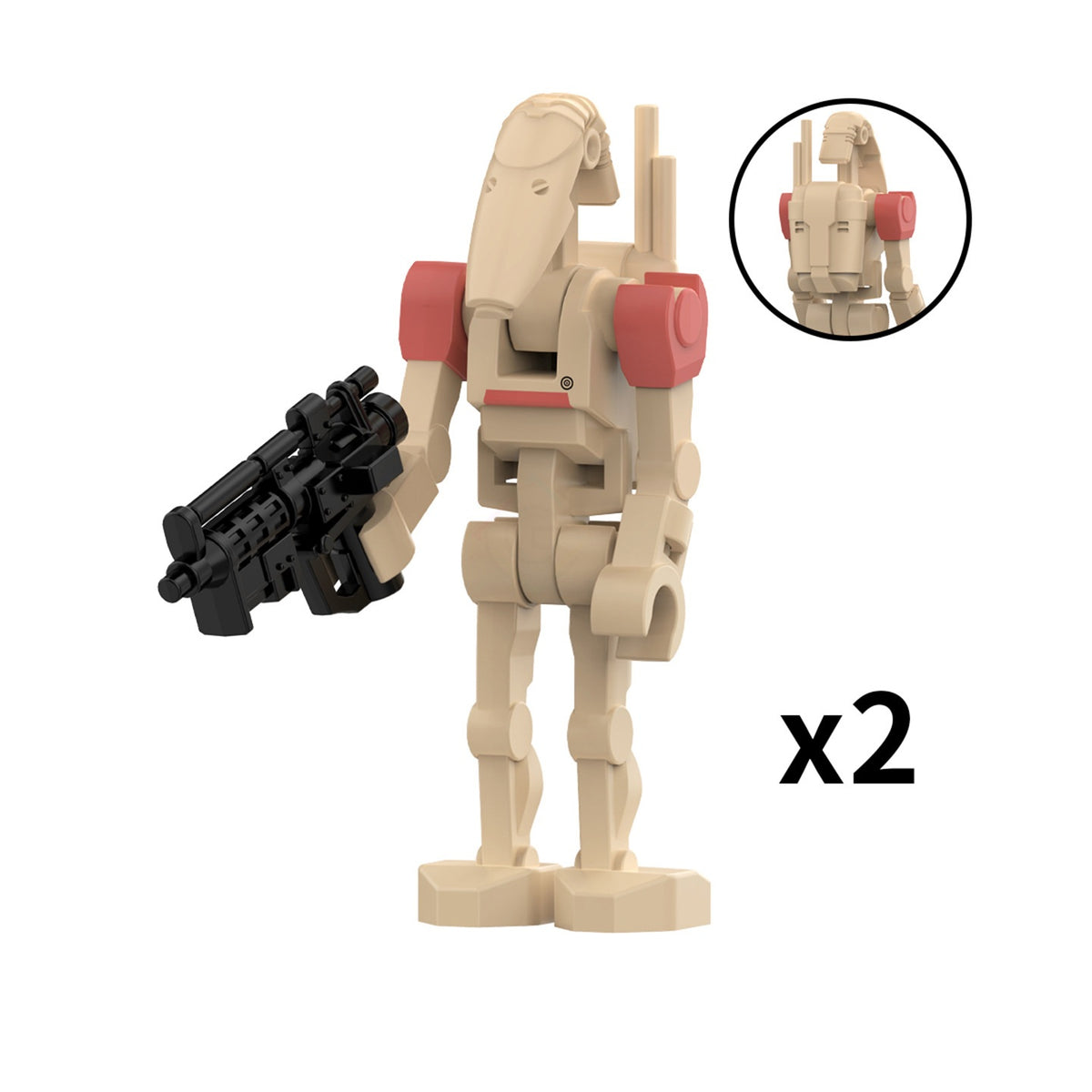 Star Wars B1 Battle Droid with Rotating Arms and Movable Legs Custom Clanker Minifigures LG