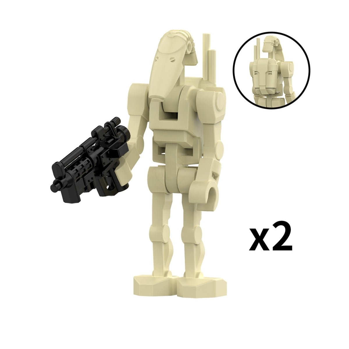 Star Wars B1 Battle Droid with Rotating Arms and Movable Legs Custom Clanker Minifigures LG