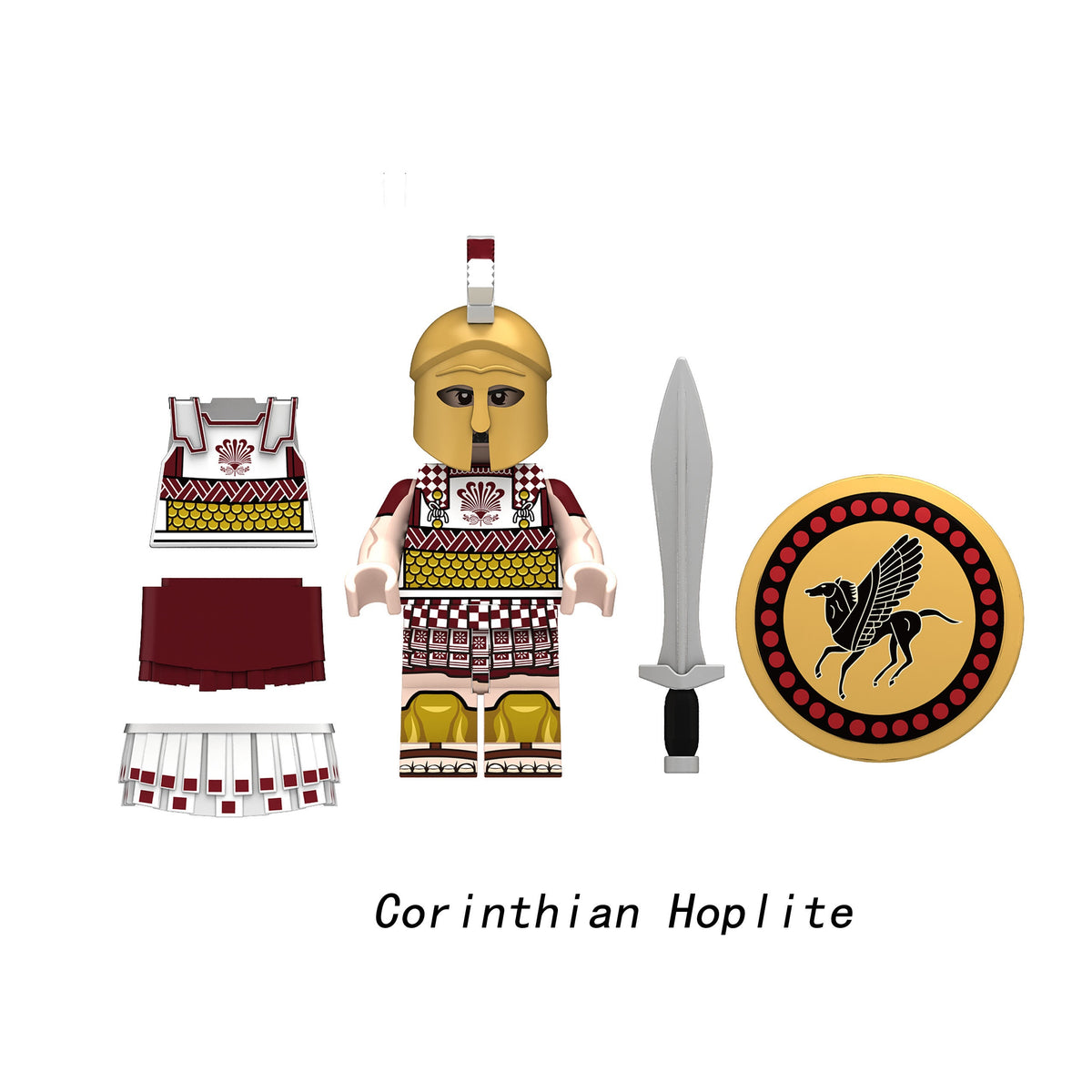 Medieval Spartans Corinthian Athenian Soldiers Army Custom Minifigures N