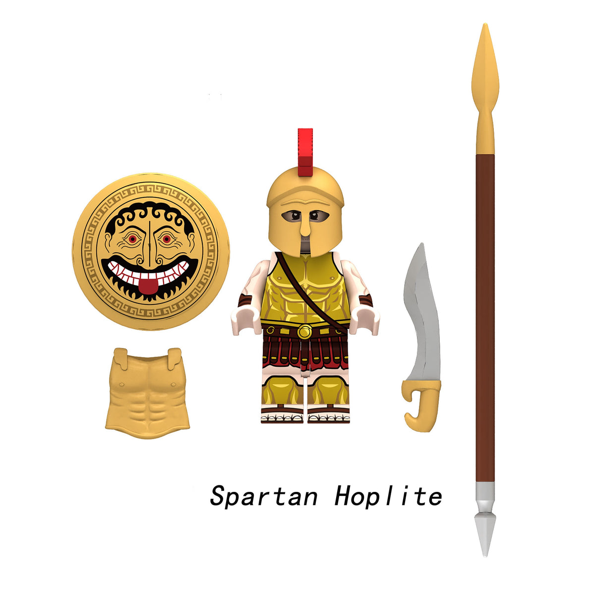 Medieval Spartans Corinthian Athenian Soldiers Army Custom Minifigures N