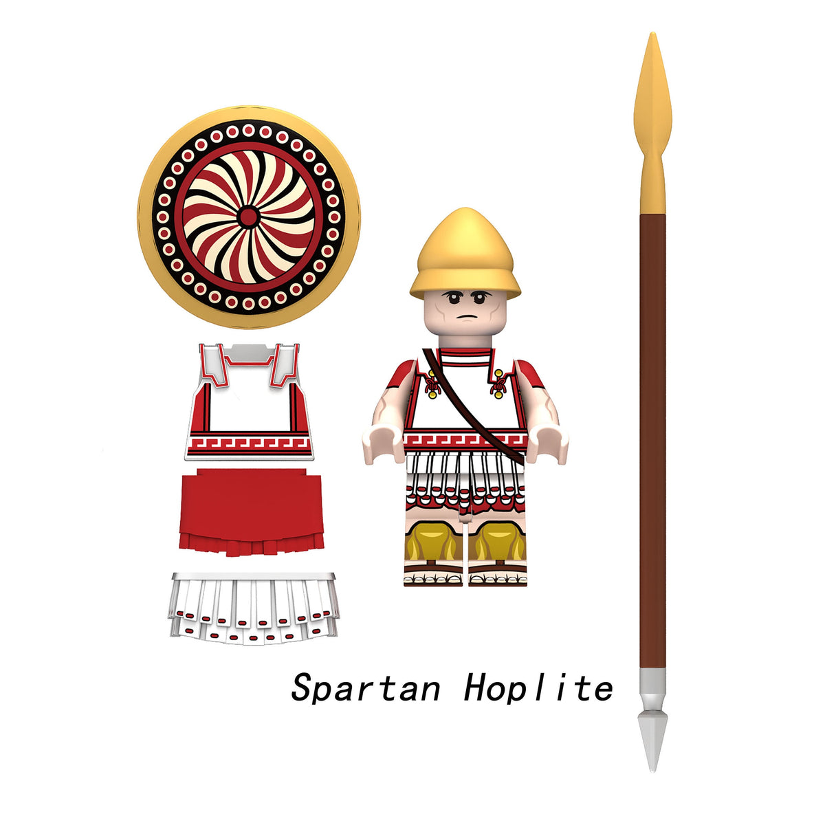 Medieval Spartans Corinthian Athenian Soldiers Army Custom Minifigures N