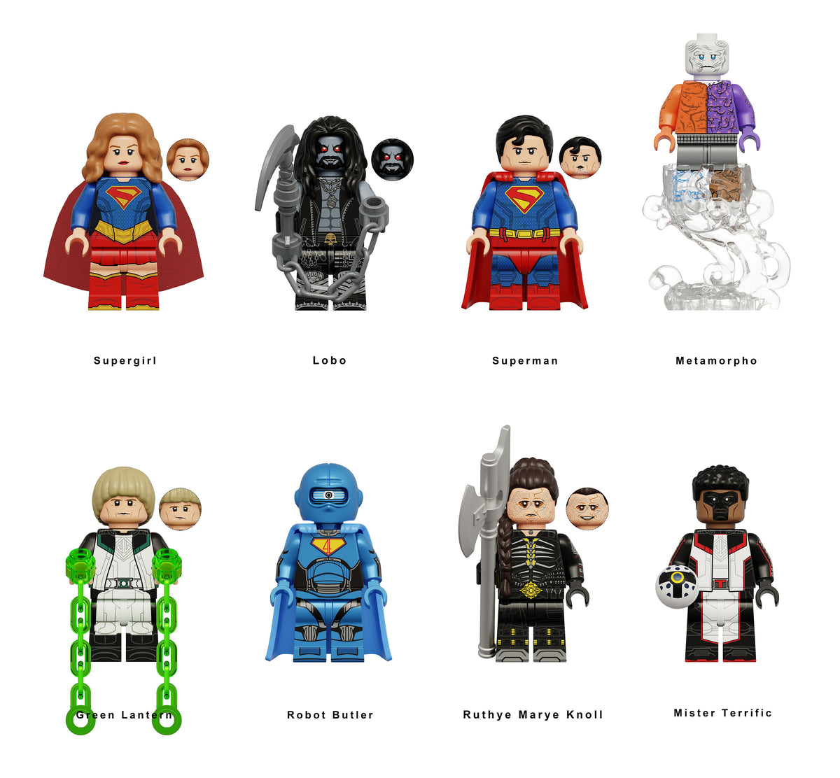 DC Super Heroes Custom Minifigures Assortment KDL