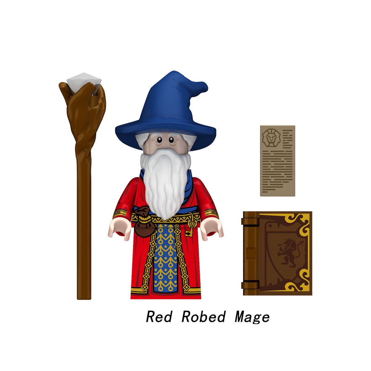 Fantasy Robed Mage Custom Minifigures N