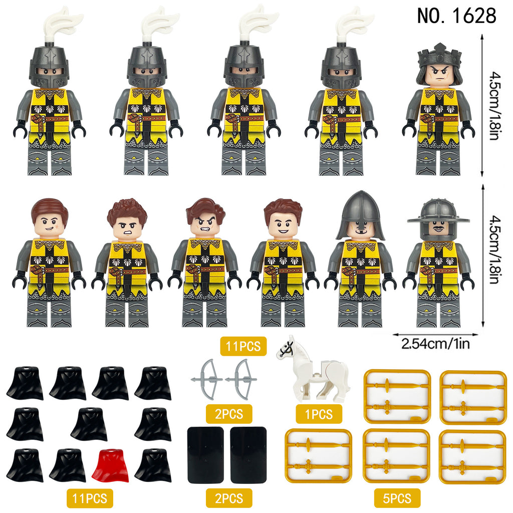 Medieval Knights and Soldiers Lot 12pcs - 1628