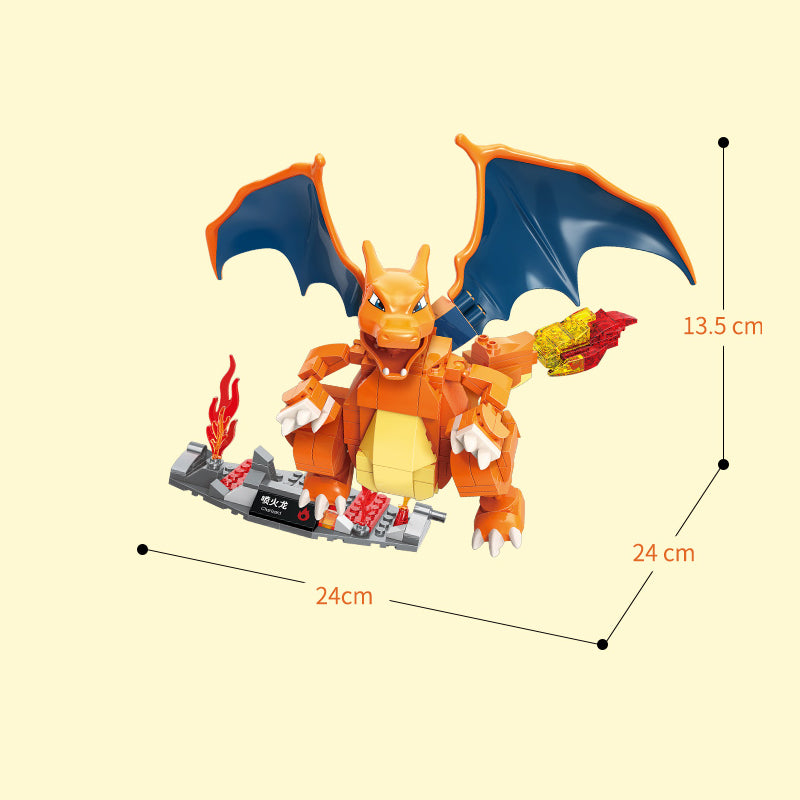 Pokemon Charizard Custom Building Blocks Set
