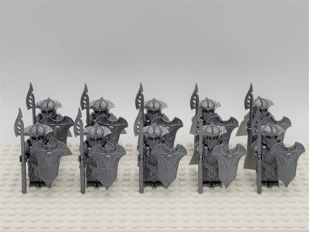 LOTR Mirkwood Elven Guards Spears Infantry Army 10 Minifigures Set