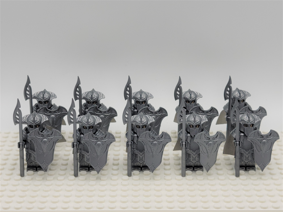 LOTR Mirkwood Elven Guards Spears Infantry Army 10 Minifigures Set