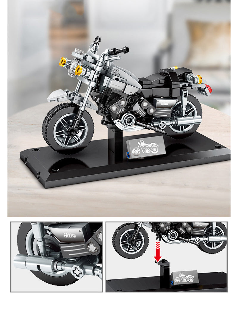 Motorcycle Custom Building Block Set Model 6