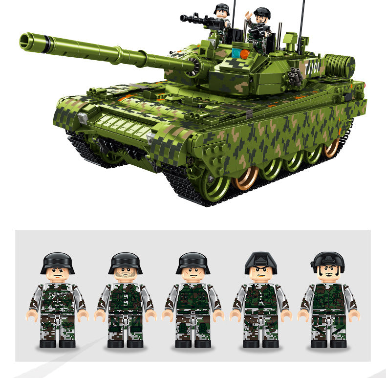 Type99 Main Battle Tank Military Army Building Block Set 1600pcs