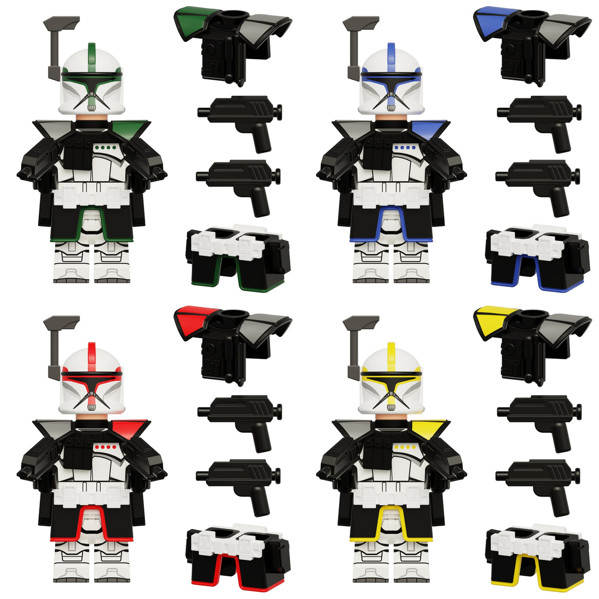 Star Wars Phase 1 ARC Troopers Ranked Custom Minifigures