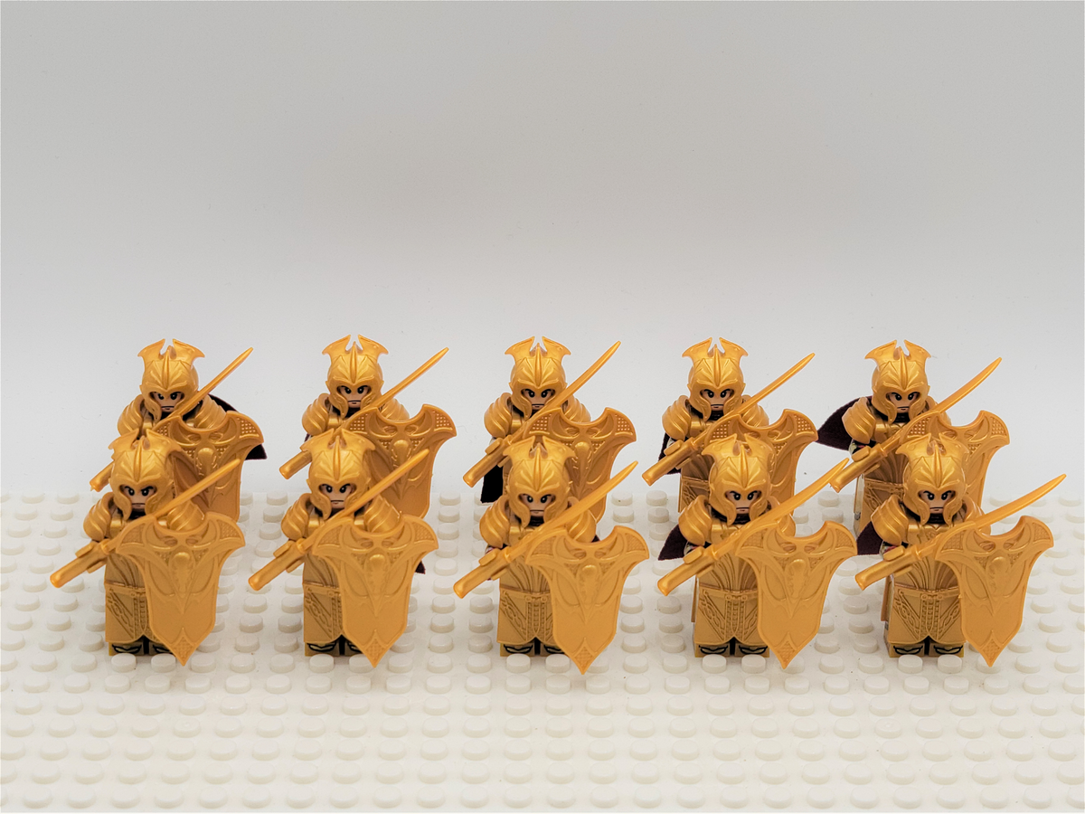 LOTR Mirkwood Elves Heavy Sword Infantry Army 10 Minifigures Set
