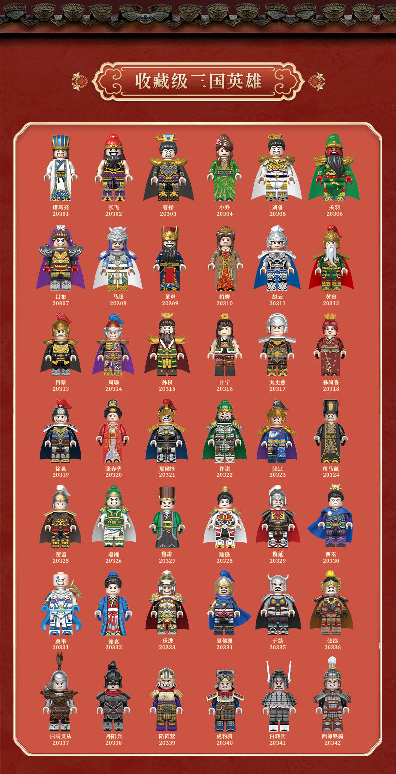 The Romance of Three Kingdoms ROTK Minifigures Collection