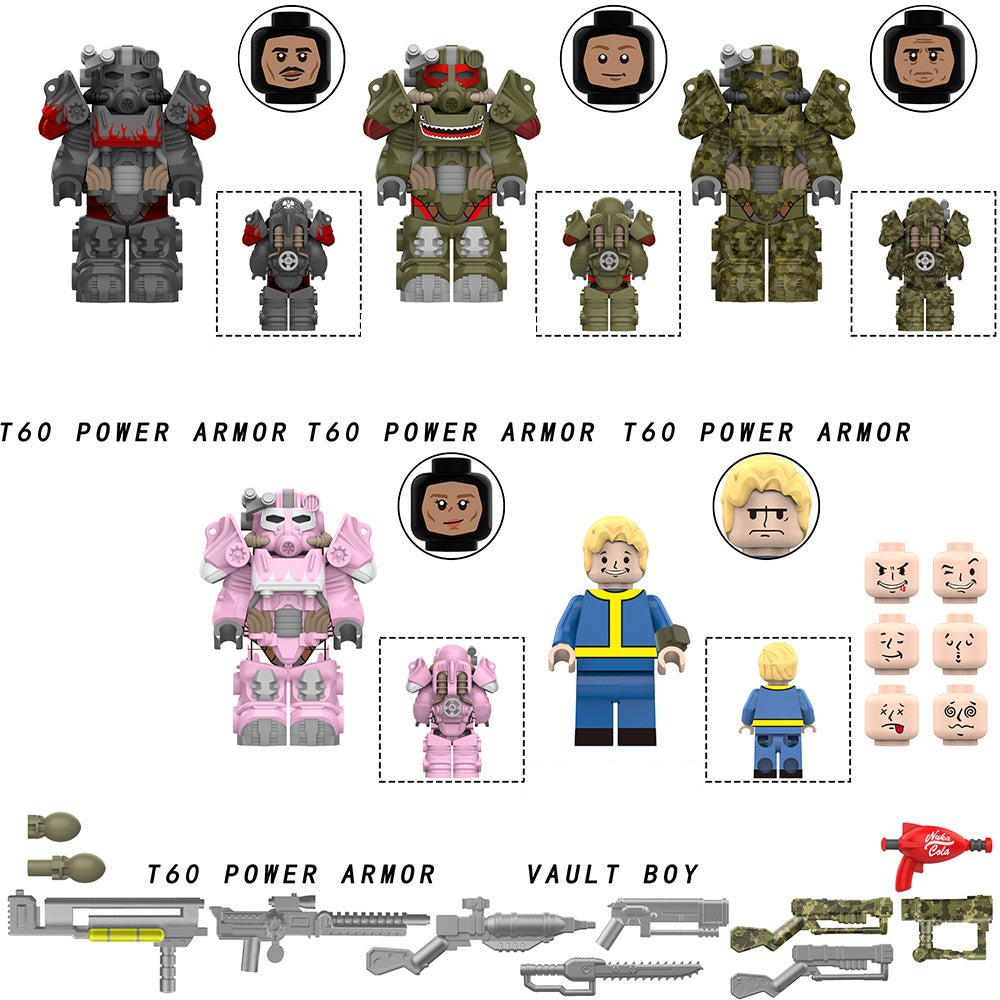 Fallout TV Series Custom Minifigures Power Armor Set 2