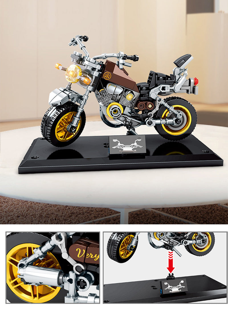 Motorcycle Custom Building Block Set Model 7