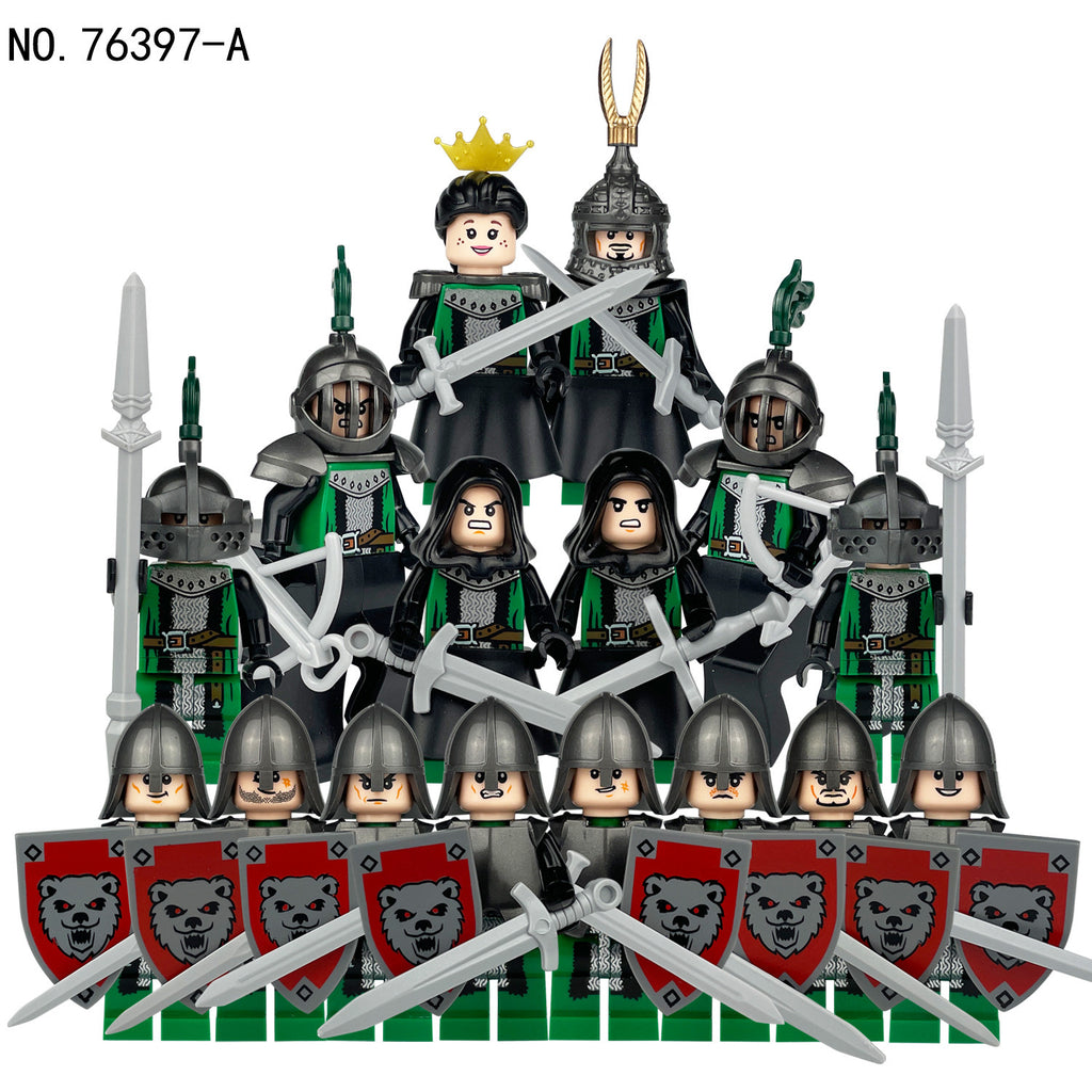 Medieval Knights and Soldiers Lot 16pcs - 76397-A