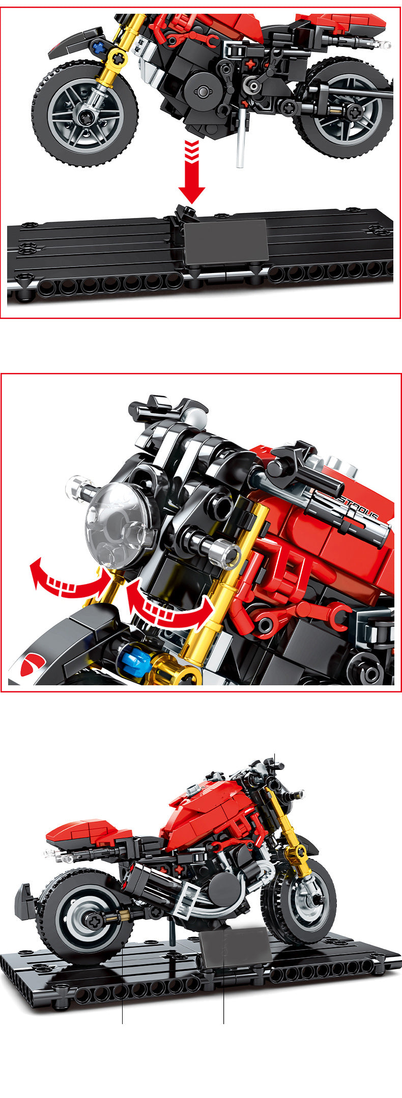 Motorcycle Custom Building Block Set Model 2