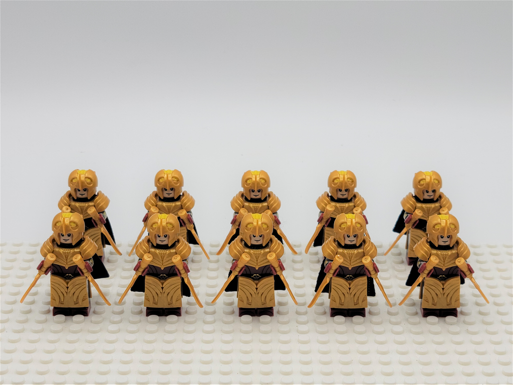 LOTR Mirkwood Elves Daggers Infantry Army 10 Minifigures Set