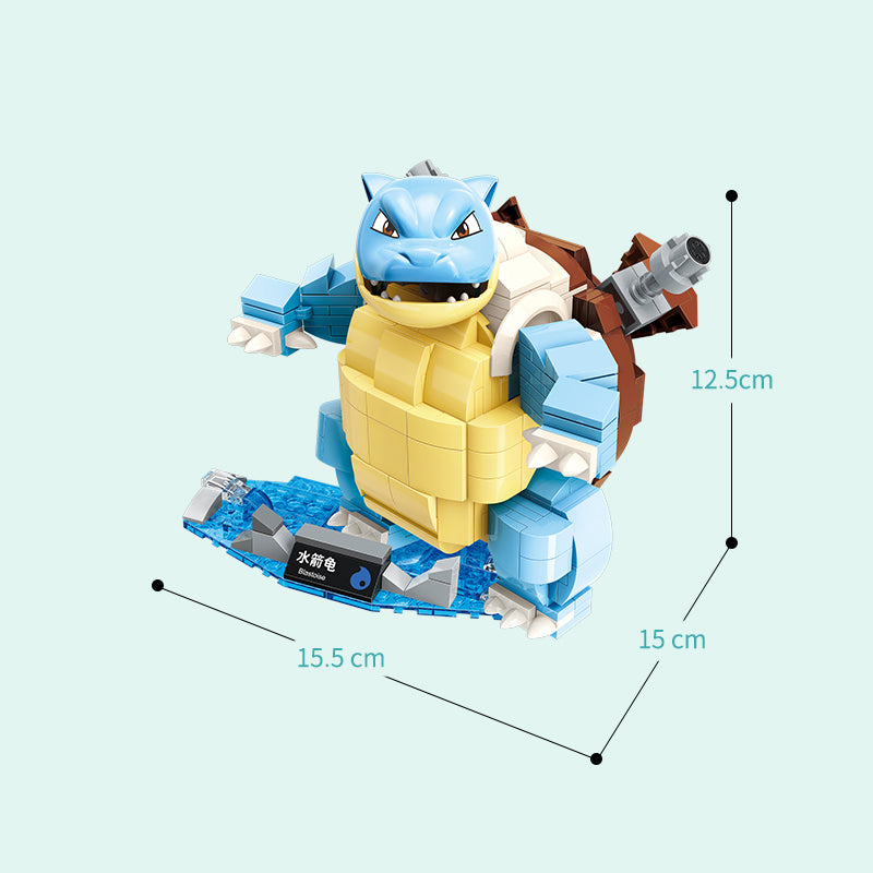 Pokemon  Blastoise Custom Building Blocks Set