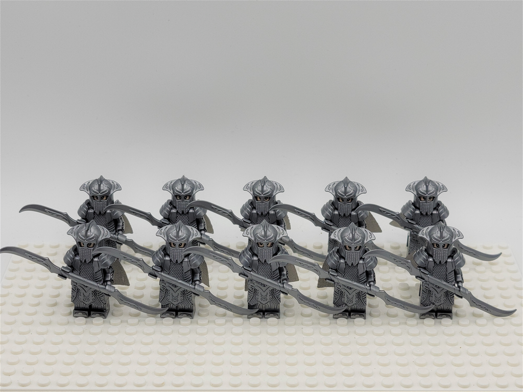 LOTR Mirkwood Elven Double Blade Infantry Army 10 Minifigures Set