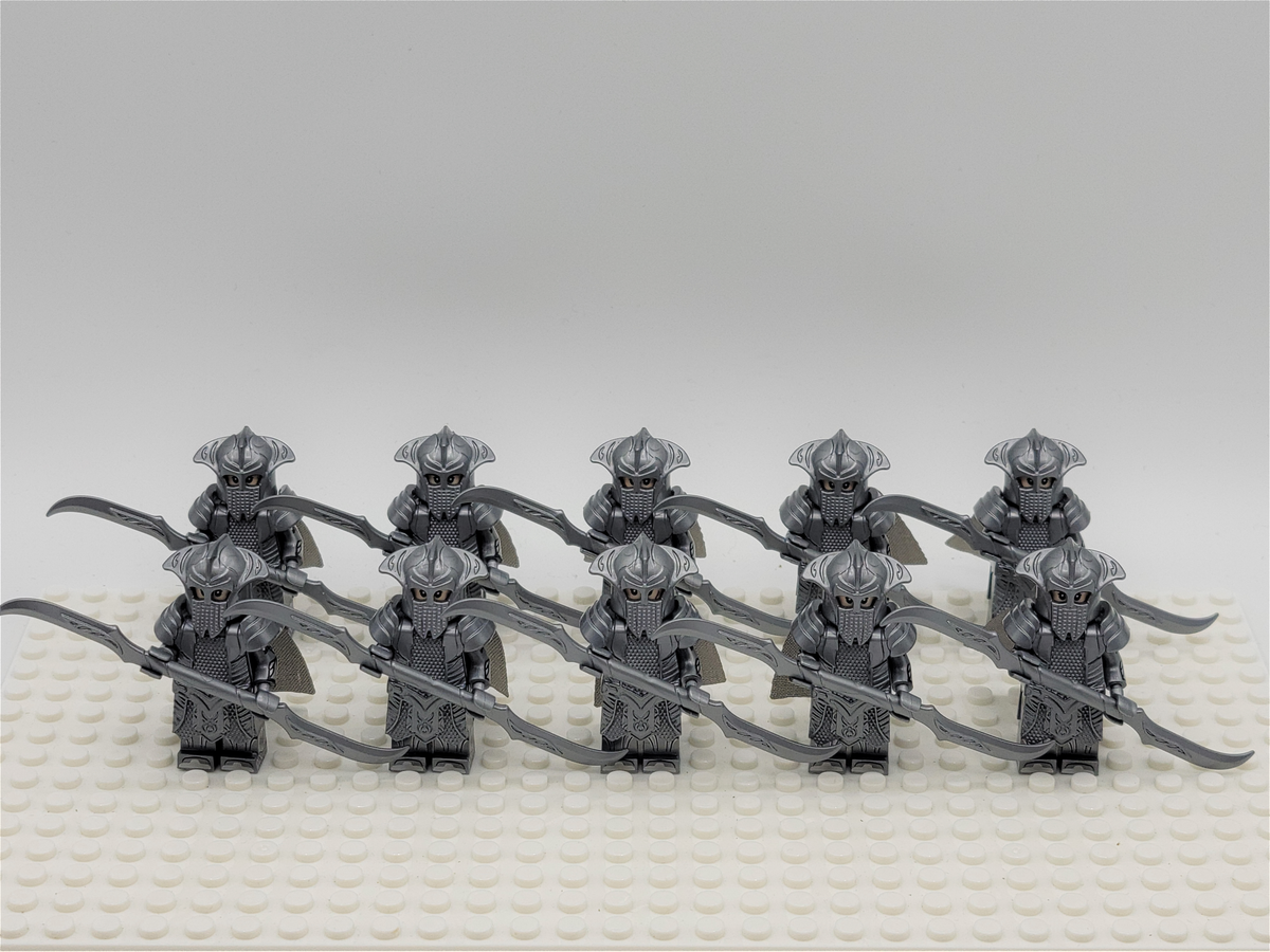 LOTR Mirkwood Elven Double Blade Infantry Army 10 Minifigures Set