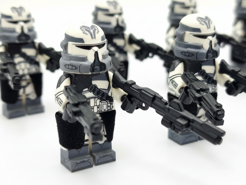 Star Wars 104th Phase 2 Wolfpack Commander Wolffe Clone Troopers 24pcs Minifigures Set