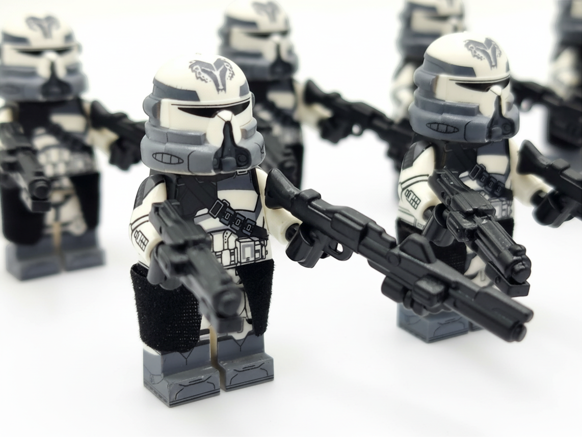 Star Wars 104th Phase 2 Wolfpack Commander Wolffe Clone Troopers 24pcs Minifigures Set