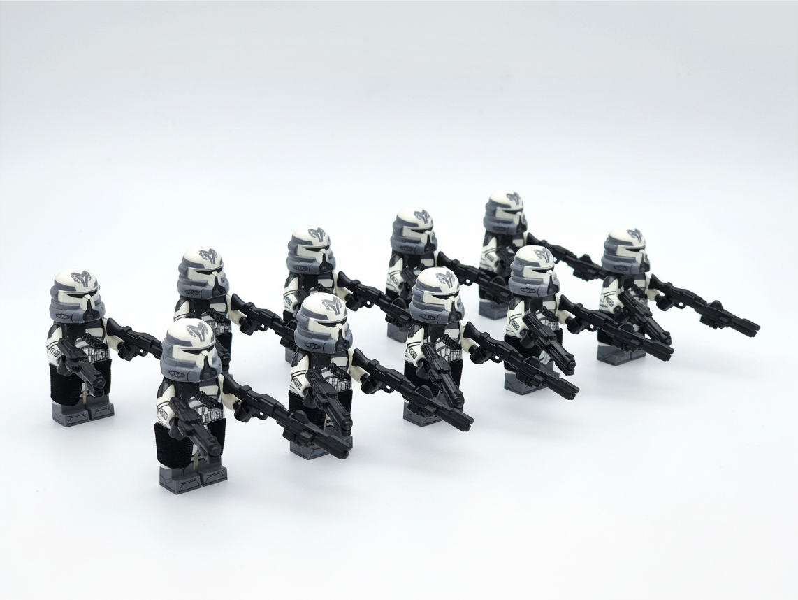 Star Wars Phase 2 Wolfpack Airborne Clone Troopers Paratroopers Custom Minifigures