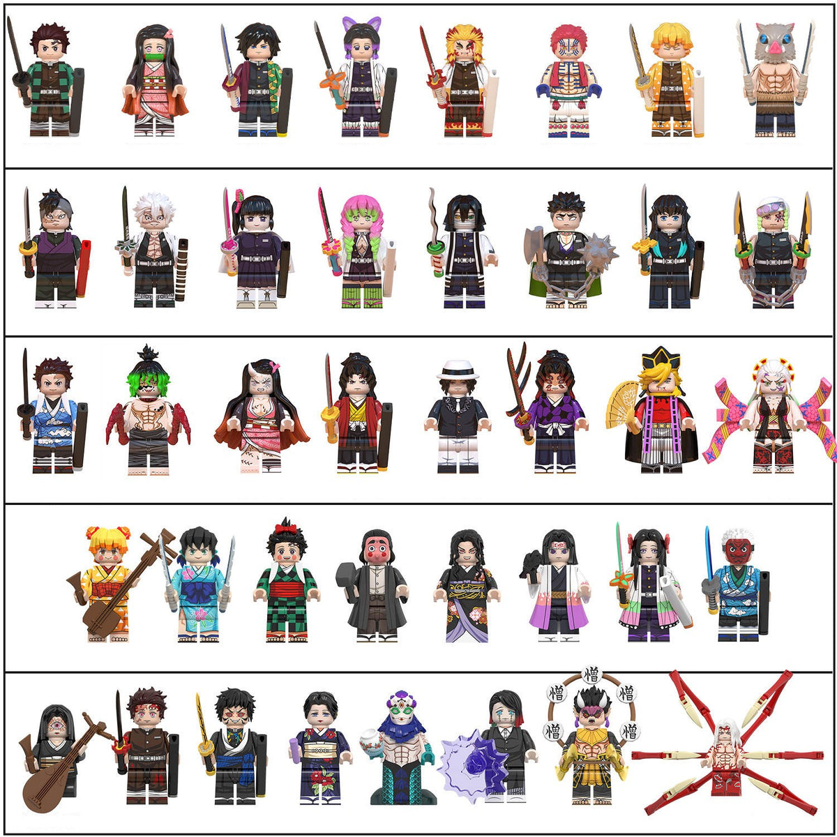 Demon Slayer: Kimetsu no Yaiba Collection Custom 40pcs Set (Season 4)