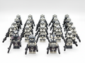 Star Wars 104th Phase 2 Wolfpack Commander Wolffe Clone Troopers 24pcs Minifigures Set