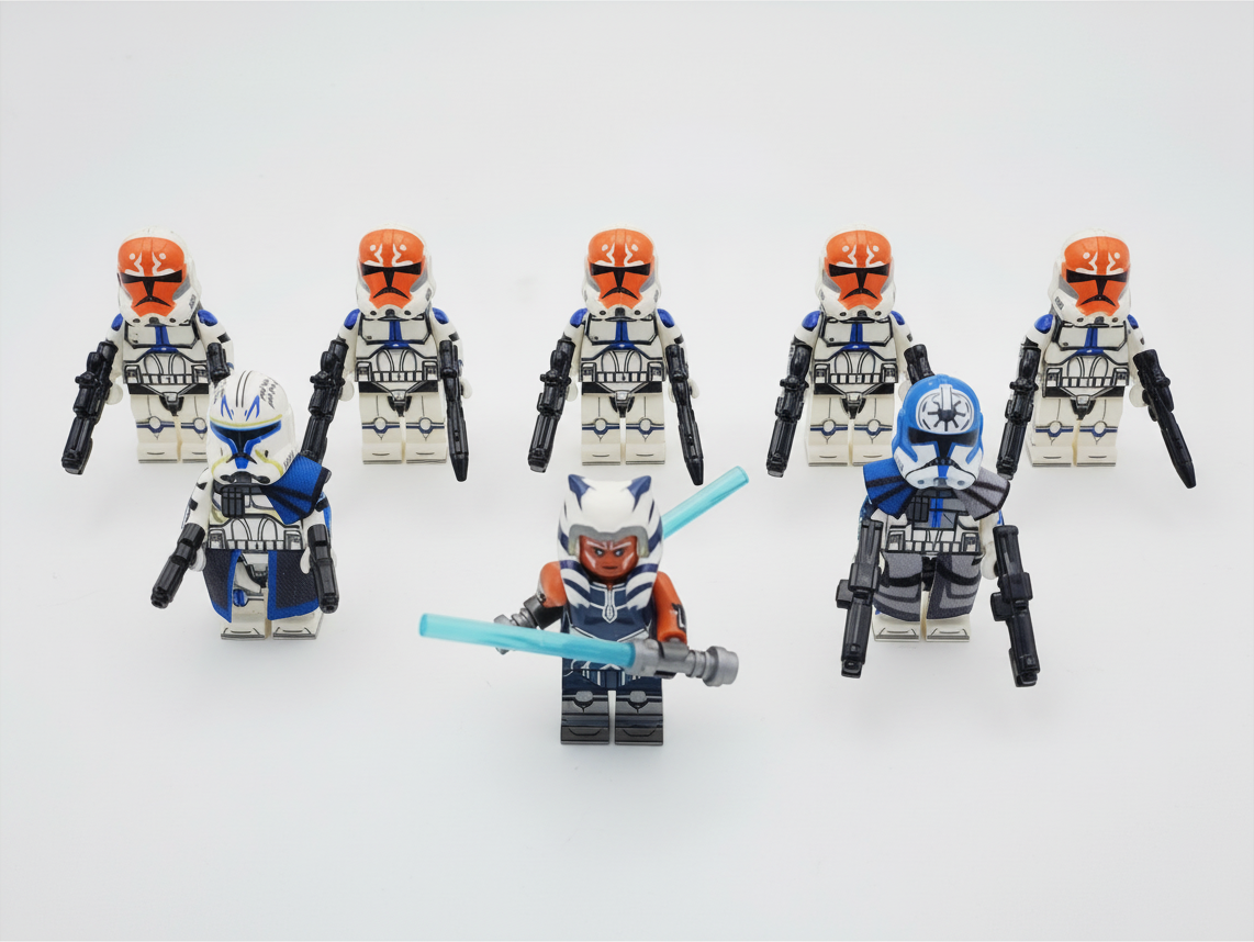 Star Wars 332nd Company Ahsoka Tano Rex Jesse 8 Minifigures Set