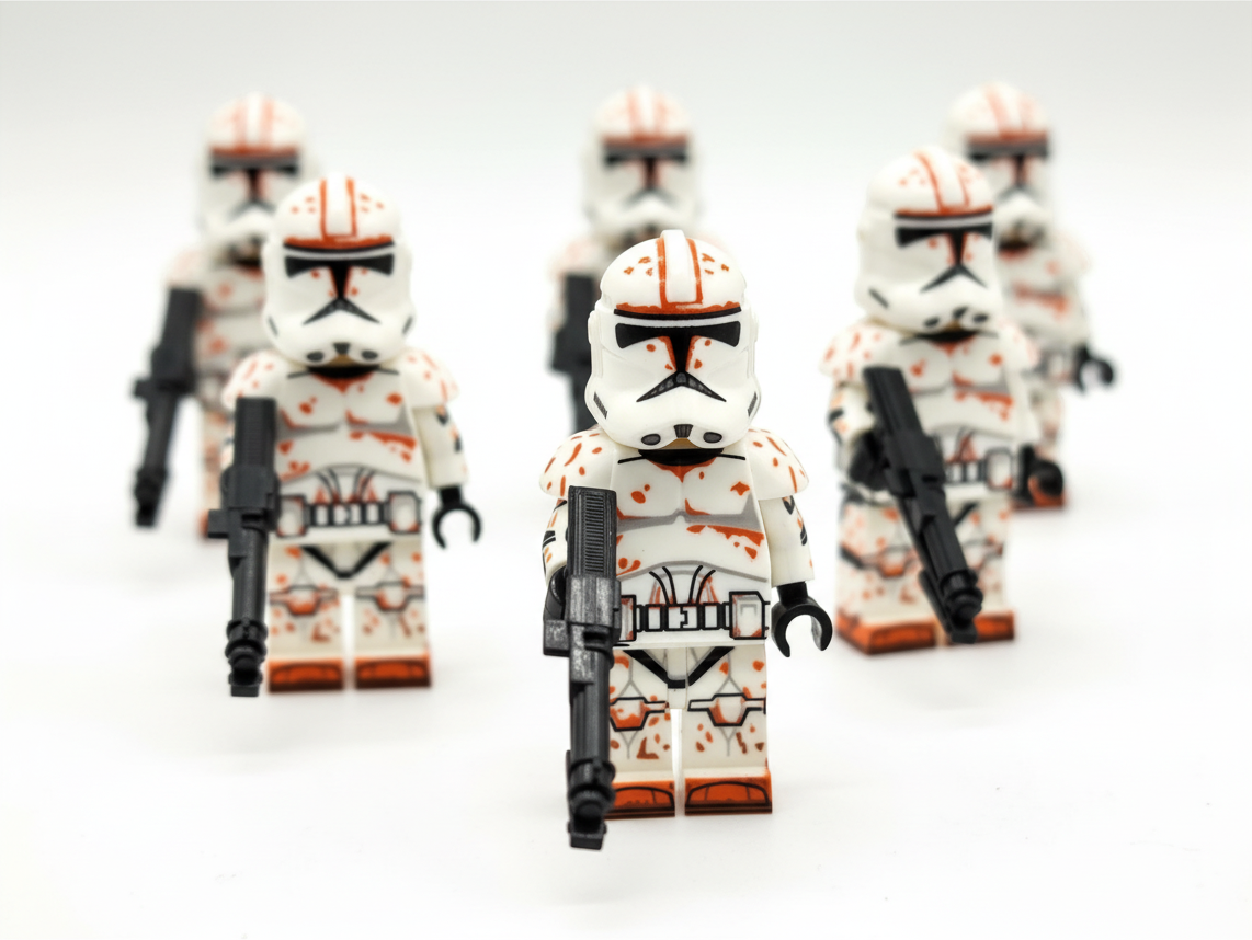 Star Wars Phase 2 Desert Clone Troopers Custom Minifigures Set