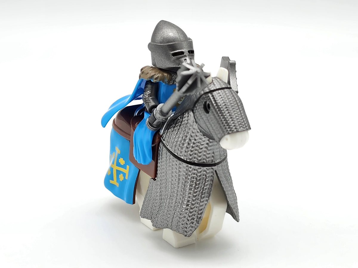 Mounted Knights of Jerusalem Armored Warhorse Set
