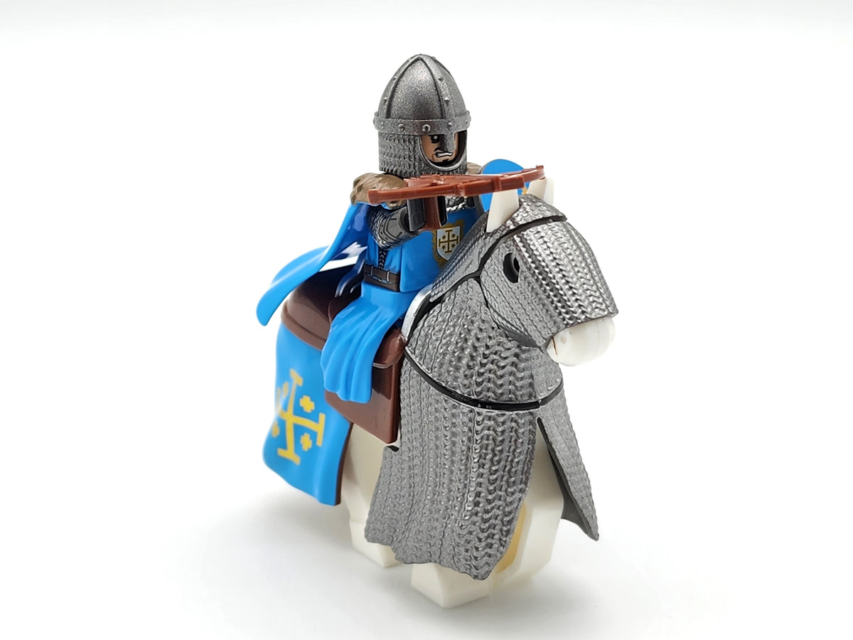 Mounted Knights of Jerusalem Armored Warhorse Set
