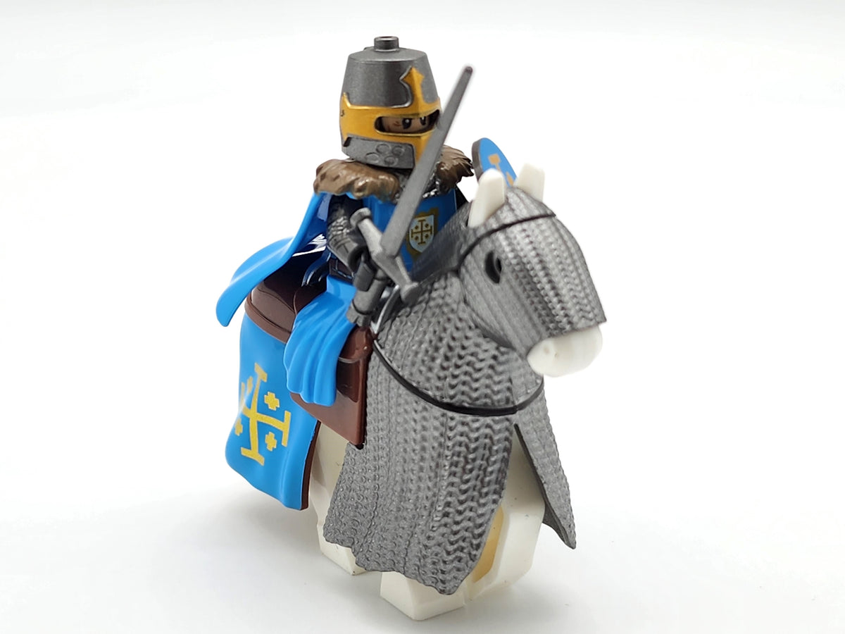 Mounted Knights of Jerusalem Armored Warhorse Set