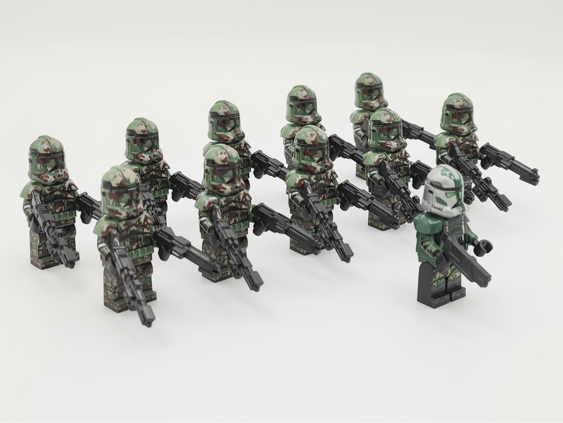Star Wars Commander Gree Kashyyyk Custom Clones x11 Minifigures Set