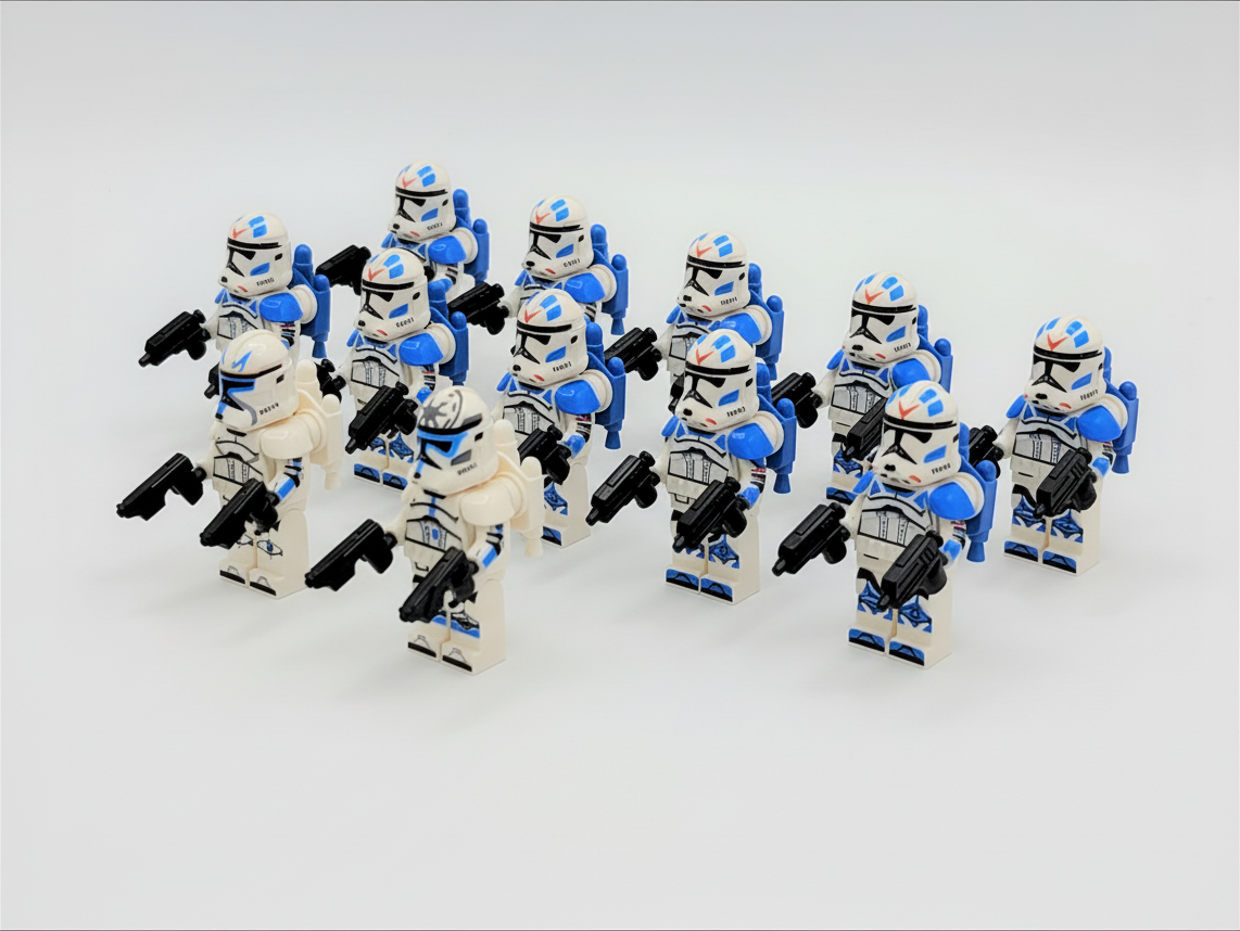 Star Wars 501st Captain Rex Jetpack Clone Troopers 12 Minifigures Set