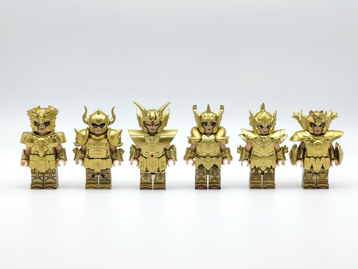 Saint Seiya Gold Saints Custom Anime Minifigures 6pcs Set 2
