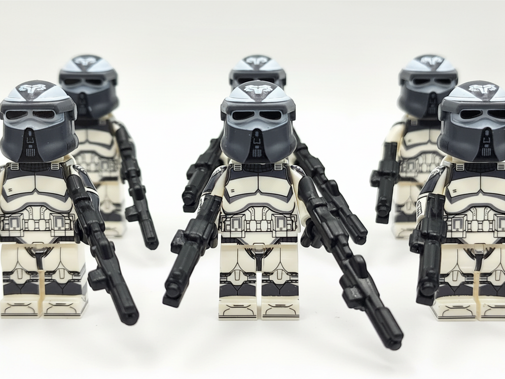 Star Wars 104th Wolfpack AT-RT Clone Trooper Drivers Custom Minifigures Set WM