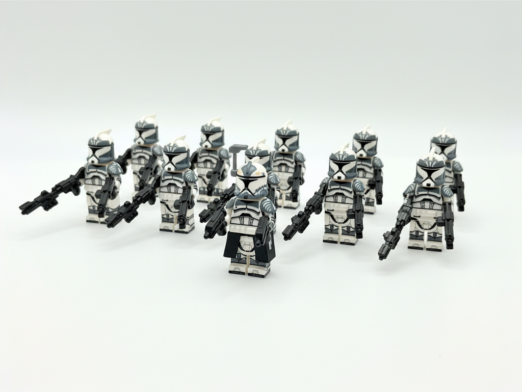 Star Wars Phase 1 Wolfpack Commander Wolffe Clone Troopers Minifigures Set