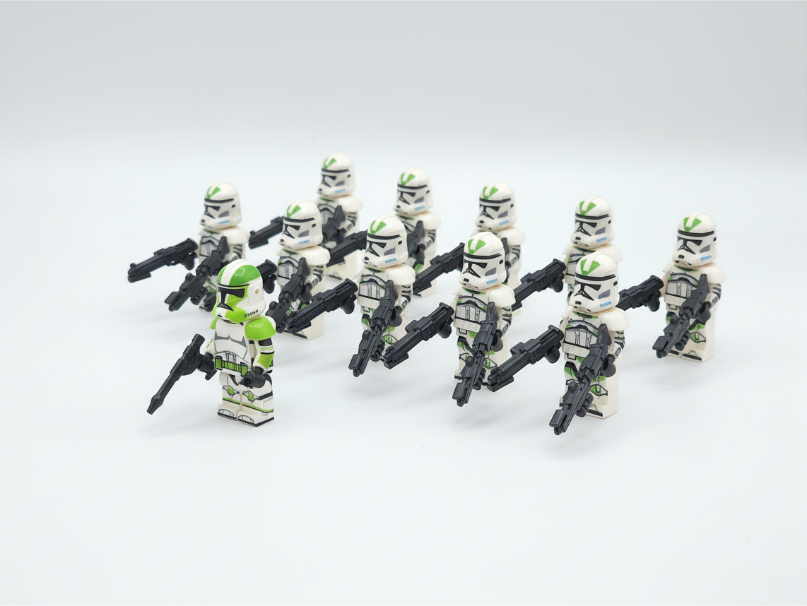 Star Wars Captain Grey 41st Clone Troopers Minifigures Set 11pcs