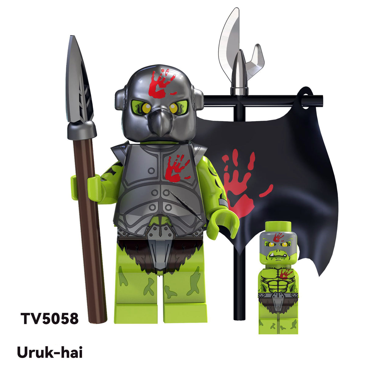 LOTR TV Series Custom Minifigures Uruk-Hai Orcs Single Sale