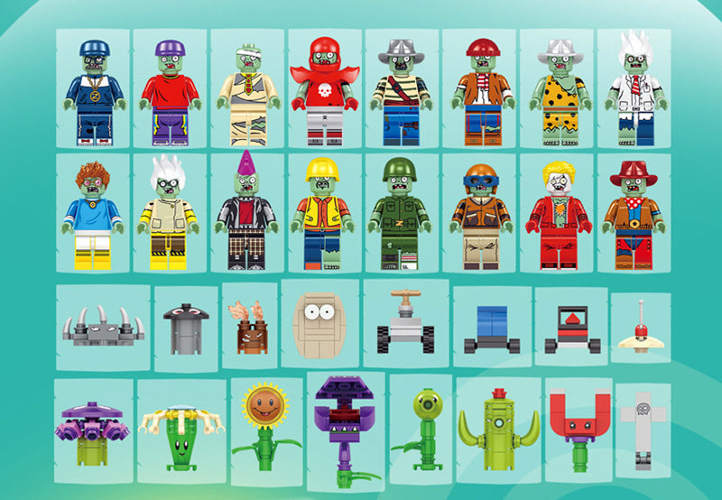 Plants vs Zombies Custom Building Block Set 687pcs 90086