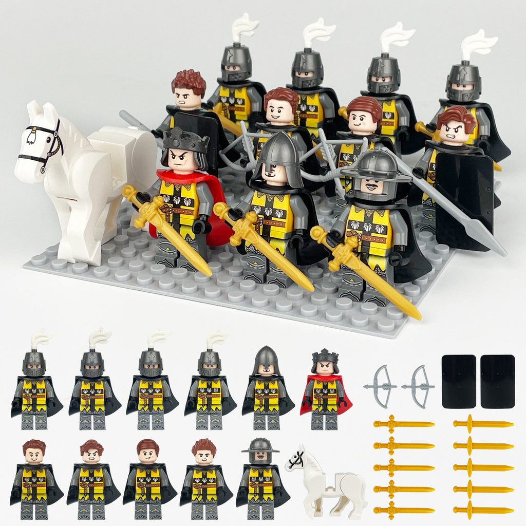 Medieval Knights and Soldiers Lot 12pcs - 1628