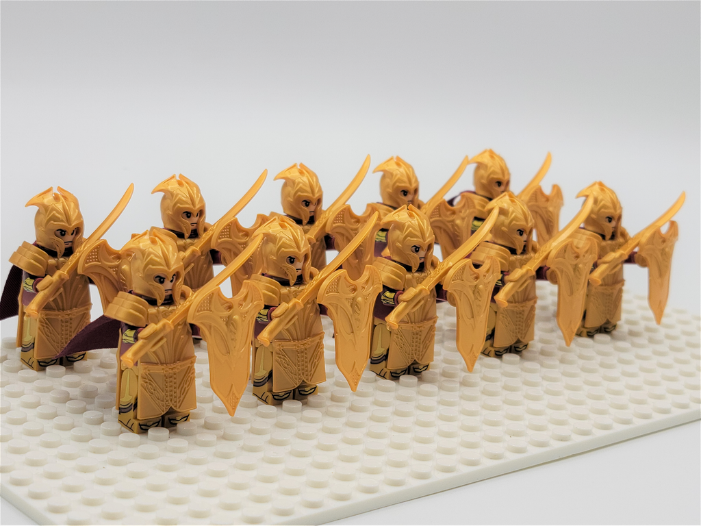 LOTR Mirkwood Elves Heavy Sword Infantry Army 10 Minifigures Set
